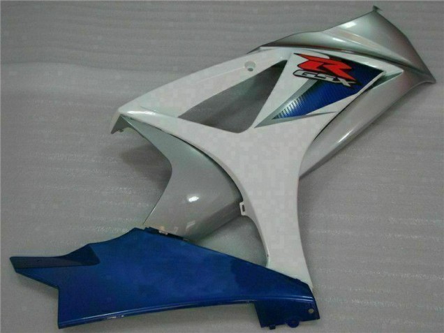 Blau Weiß Suzuki GSXR 1000 K7 2007-2008 Motorrad VollVerkleidungen & Plastik Blau Weiß Suzuki GSXR 1000 K7 2007-2008 Motorrad VollVerkleidungen & Plastik