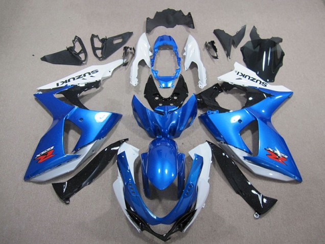 Blau Weiß Suzuki GSXR 1000 K9 2009-2016 Motorrad Verkleidung Blau Weiß Suzuki GSXR 1000 K9 2009-2016 Motorrad Verkleidung