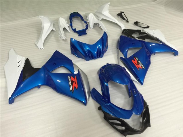 Blau Weiß Suzuki GSXR 1000 K9 2009-2016 Motorrad Verkleidung & Plastik Blau Weiß Suzuki GSXR 1000 K9 2009-2016 Motorrad Verkleidung & Plastik