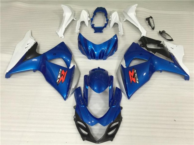 Blau Weiß Suzuki GSXR 1000 K9 2009-2016 Motorrad Verkleidung & Plastik Blau Weiß Suzuki GSXR 1000 K9 2009-2016 Motorrad Verkleidung & Plastik