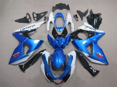 Blau Weiß Suzuki GSXR 1000 K9 2009-2016 Motorrad Verkleidungen Komplett Sets