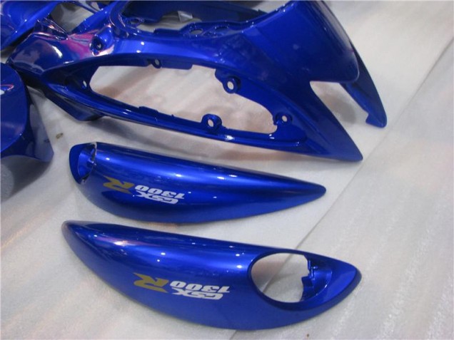 Blau Weiß Suzuki GSXR 1300 Hayabusa 2008-2019 Motorrad Vollverkleidung Blau Weiß Suzuki GSXR 1300 Hayabusa 2008-2019 Motorrad Vollverkleidung