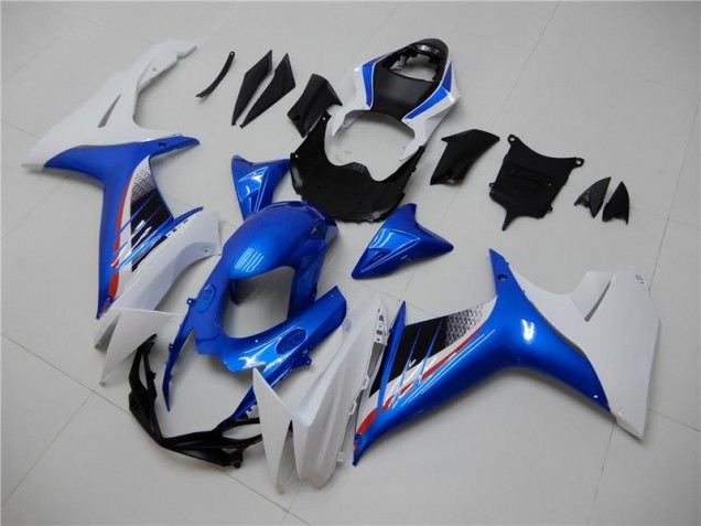 Blau Weiß Suzuki GSXR 600 / 750 K11 2011-2024 Motorrad Verkleidungen Blau Weiß Suzuki GSXR 600 / 750 K11 2011-2024 Motorrad Verkleidungen