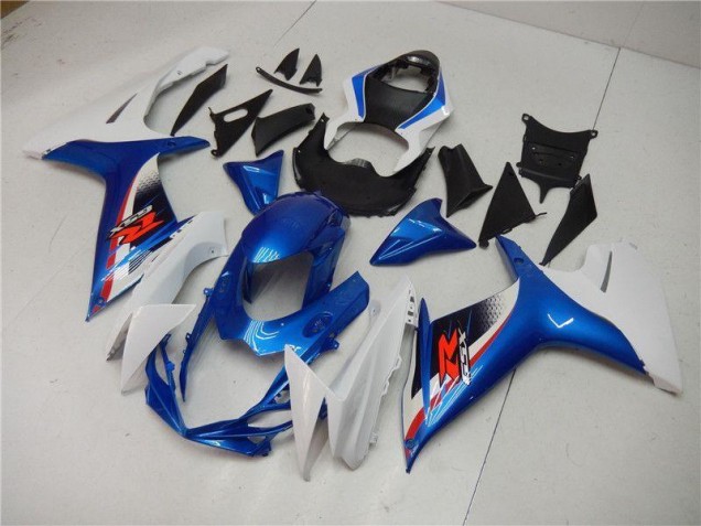 Blau Weiß Suzuki GSXR 600 / 750 K11 2011-2024 Motorrad Vollverkleidung Blau Weiß Suzuki GSXR 600 / 750 K11 2011-2024 Motorrad Vollverkleidung