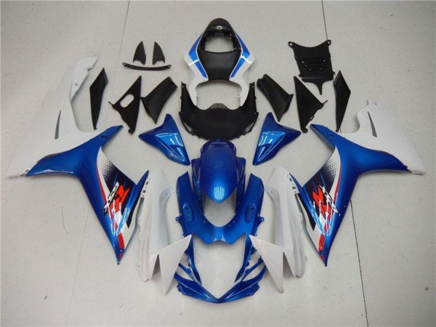 Blau Weiß Suzuki GSXR 600 / 750 K11 2011-2024 Motorrad Vollverkleidung Blau Weiß Suzuki GSXR 600 / 750 K11 2011-2024 Motorrad Vollverkleidung