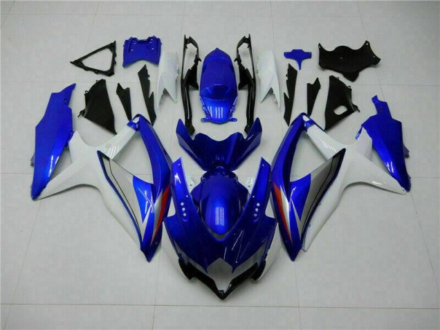 Blau Weiß Suzuki GSXR 600 / 750 K8 2008-2010 Motorrad Verkleidungen Blau Weiß Suzuki GSXR 600 / 750 K8 2008-2010 Motorrad Verkleidungen