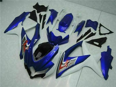 Blau Weiß Suzuki GSXR 600 / 750 K8 2008-2010 Motorrad VollVerkleidungen & Plastik