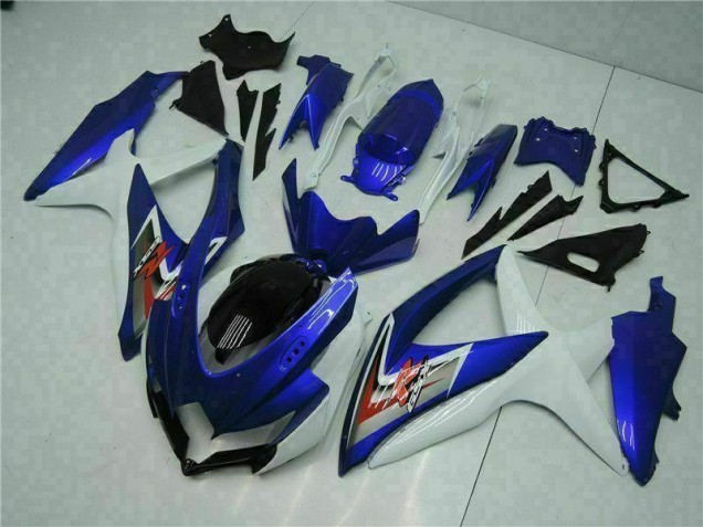 Blau Weiß Suzuki GSXR 600 / 750 K8 2008-2010 Motorrad VollVerkleidungen & Plastik