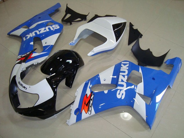 Blau Weiß Suzuki GSXR 750 K1 K2 K3 2001-2003 Motorrad Vollverkleidung Blau Weiß Suzuki GSXR 750 K1 K2 K3 2001-2003 Motorrad Vollverkleidung