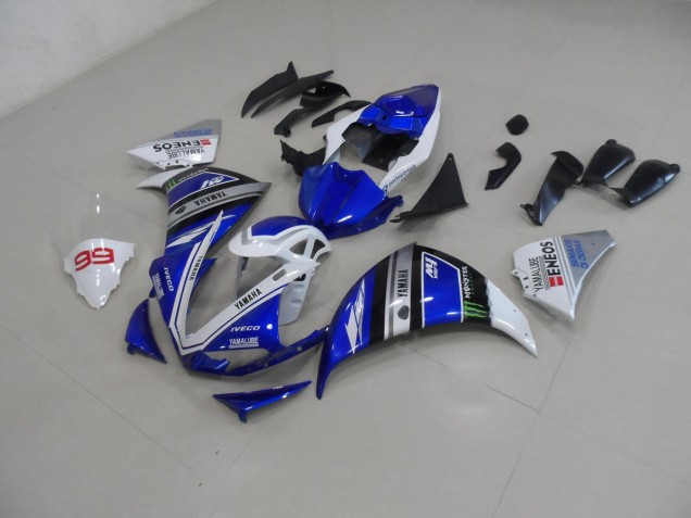 Blau Weiß Yamaha R1 2009-2011 Motorrad Vollverkleidung Blau Weiß Yamaha R1 2009-2011 Motorrad Vollverkleidung