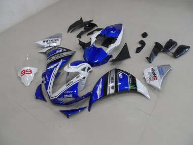 Blau Weiß Yamaha R1 2012-2014 Motorrad Verkleidung