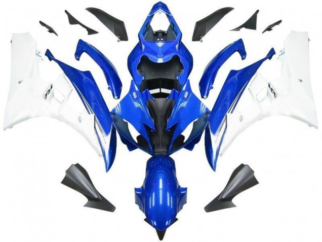 Blau Weiß Yamaha R6 2006-2007 Motorrad Vollverkleidung Blau Weiß Yamaha R6 2006-2007 Motorrad Vollverkleidung