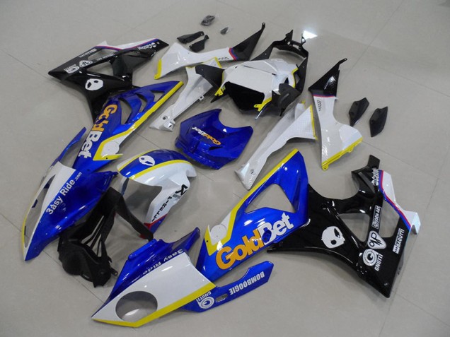 Blau Weiße GoldBet BMW S1000RR 2009-2014 Motorrad Verkleidungen Blau Weiße GoldBet BMW S1000RR 2009-2014 Motorrad Verkleidungen