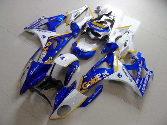 Blau Weiße GoldBet BMW S1000RR 2009-2014 Motorrad Vollverkleidung Blau Weiße GoldBet BMW S1000RR 2009-2014 Motorrad Vollverkleidung