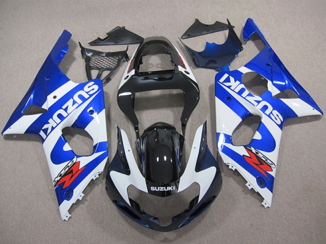 Blau Weißer Aufkleber Suzuki GSXR 1000 K1 2000-2002 Motorrad Verkleidungen Blau Weißer Aufkleber Suzuki GSXR 1000 K1 2000-2002 Motorrad Verkleidungen