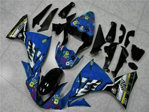 Blau Yamaha R1 2009-2011 Motorrad Verkleidung Blau Yamaha R1 2009-2011 Motorrad Verkleidung