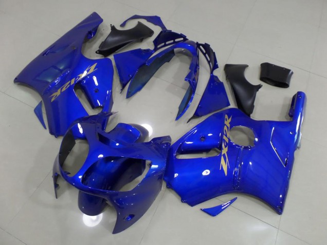 Blau mit goldenem Aufkleber Kawasaki ZX12R 2000-2001 Motorrad Verkleidungen Blau mit goldenem Aufkleber Kawasaki ZX12R 2000-2001 Motorrad Verkleidungen