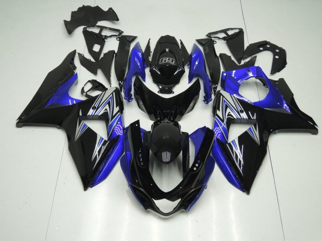 Blau und Schwarz Suzuki GSXR 1000 K9 2009-2016 Motorrad Verkleidungen Blau und Schwarz Suzuki GSXR 1000 K9 2009-2016 Motorrad Verkleidungen