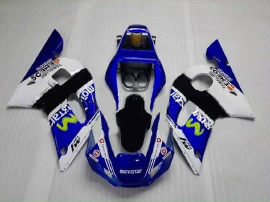 BlauGrün Weiß Yamaha R6 1998-2002 Motorrad Verkleidungen