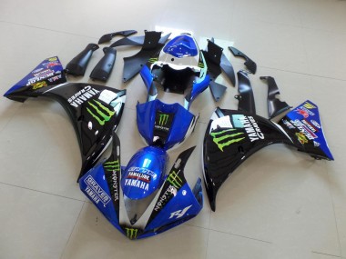 BlauSchwarz Monster Yamaha R1 2012-2014 Motorrad Verkleidungen