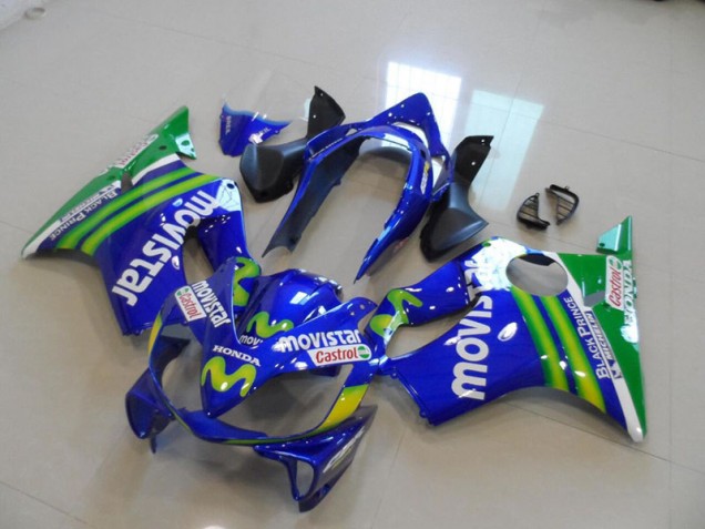 Blaus Movistar Castrol Honda CBR 600 F4i 2004-2007 Motorrad Verkleidungen