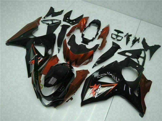 Braun Schwarz Suzuki GSXR 1000 K9 2009-2016 Motorrad Verkleidungen Braun Schwarz Suzuki GSXR 1000 K9 2009-2016 Motorrad Verkleidungen