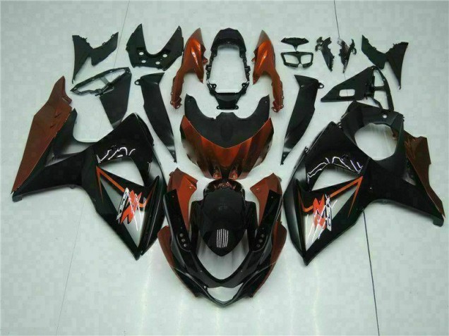 Braun Schwarz Suzuki GSXR 1000 K9 2009-2016 Motorrad Verkleidungen Braun Schwarz Suzuki GSXR 1000 K9 2009-2016 Motorrad Verkleidungen