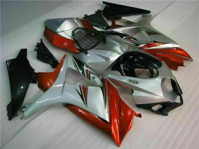 Braun Silber Suzuki GSXR 1000 K7 2007-2008 Motorrad Verkleidungen Braun Silber Suzuki GSXR 1000 K7 2007-2008 Motorrad Verkleidungen
