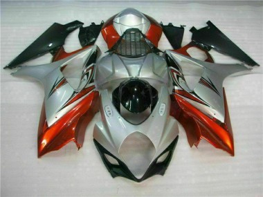 Braun Silber Suzuki GSXR 1000 K7 2007-2008 Motorrad Verkleidungen