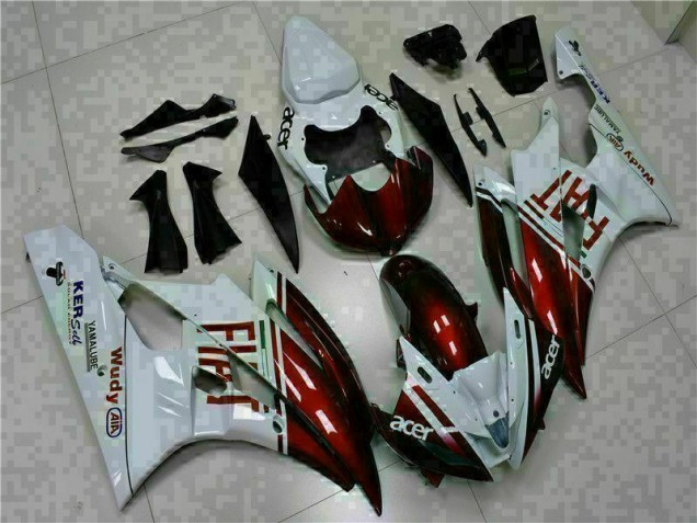 Braun Weiß Yamaha R6 2006-2007 Motorrad Verkleidungen Braun Weiß Yamaha R6 2006-2007 Motorrad Verkleidungen