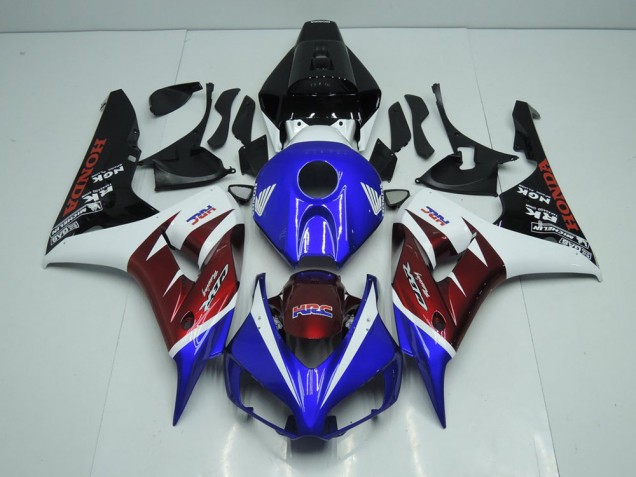 Burgunderrot und Blau Honda CBR 1000 RR 2006-2007 Motorrad Verkleidungen Burgunderrot und Blau Honda CBR 1000 RR 2006-2007 Motorrad Verkleidungen