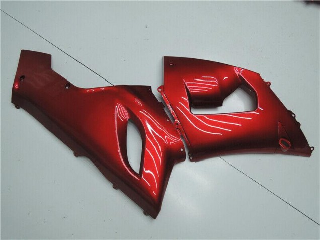 Candy Rot Kawasaki ZX6R 2005-2006 Motorrad Verkleidungen Candy Rot Kawasaki ZX6R 2005-2006 Motorrad Verkleidungen