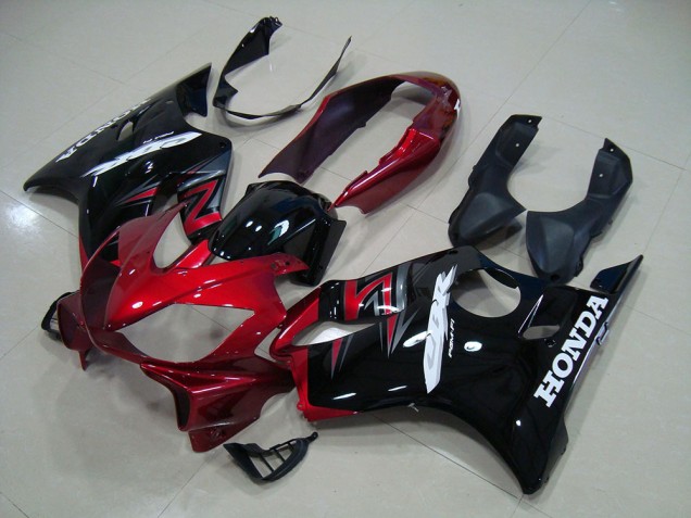 Candy Rot Schwarz Honda CBR 600 F4i 2004-2007 Motorrad Verkleidungen Candy Rot Schwarz Honda CBR 600 F4i 2004-2007 Motorrad Verkleidungen