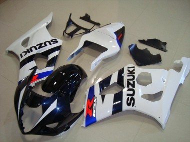 Dunkel blau Weiß Suzuki GSXR 1000 K3 2003-2004 Motorrad Verkleidungen