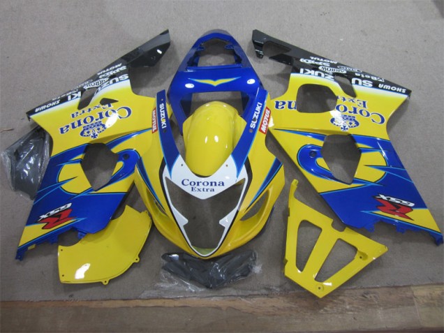 Gelb Blau Corona Extra Suzuki GSXR 600 K4 2004-2005 Motorrad Verkleidung Gelb Blau Corona Extra Suzuki GSXR 600 K4 2004-2005 Motorrad Verkleidung