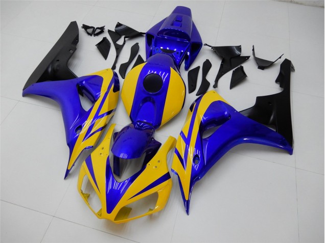 Gelb Blau Honda CBR 1000 RR 2006-2007 Motorrad Verkleidungen Gelb Blau Honda CBR 1000 RR 2006-2007 Motorrad Verkleidungen