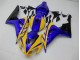 Gelb Blau Honda CBR 1000 RR 2006-2007 Motorrad Verkleidungen Gelb Blau Honda CBR 1000 RR 2006-2007 Motorrad Verkleidungen