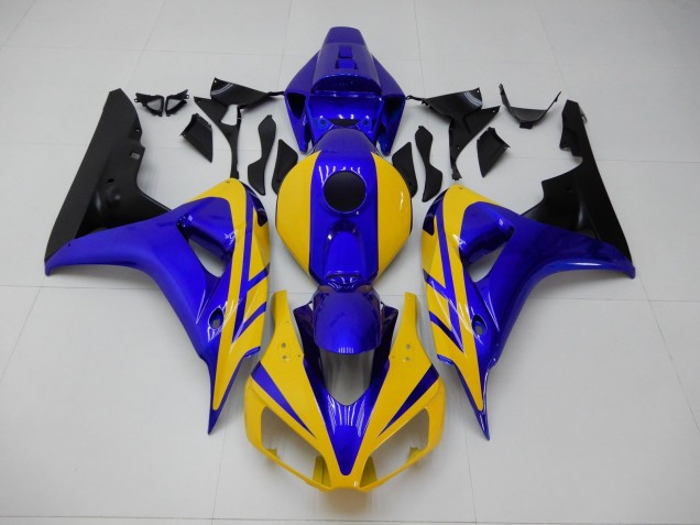 Gelb Blau Honda CBR 1000 RR 2006-2007 Motorrad Verkleidungen Gelb Blau Honda CBR 1000 RR 2006-2007 Motorrad Verkleidungen