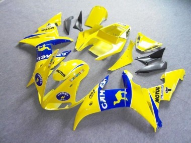 Gelb Blau Motul Camel Yamaha R6 2003-2005 Motorrad Verkleidungen