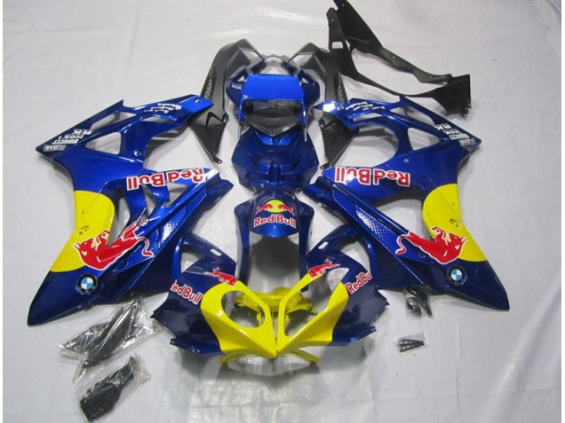 Gelb Blau Red Bull BMW S1000RR 2009-2014 Motorrad Verkleidungen Gelb Blau Red Bull BMW S1000RR 2009-2014 Motorrad Verkleidungen