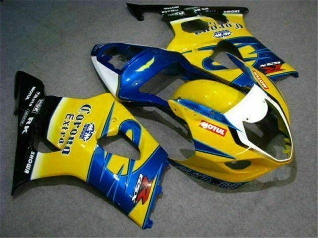 Gelb Blau Suzuki GSXR 1000 K3 2003-2004 Motorrad Verkleidungen Gelb Blau Suzuki GSXR 1000 K3 2003-2004 Motorrad Verkleidungen