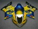 Gelb Blau Suzuki GSXR 1000 K3 2003-2004 Motorrad Verkleidungen Gelb Blau Suzuki GSXR 1000 K3 2003-2004 Motorrad Verkleidungen