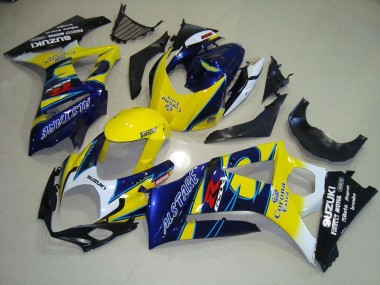 Gelb Corona Suzuki GSXR 1000 K7 2007-2008 Motorrad Verkleidungen