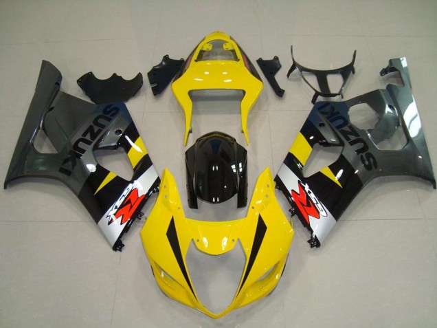 Gelb Grau Suzuki GSXR 1000 K3 2003-2004 Motorrad Verkleidungen Gelb Grau Suzuki GSXR 1000 K3 2003-2004 Motorrad Verkleidungen