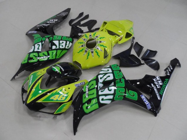 Gelb Grün Rossi Honda CBR 1000 RR 2006-2007 Motorrad Verkleidungen Gelb Grün Rossi Honda CBR 1000 RR 2006-2007 Motorrad Verkleidungen