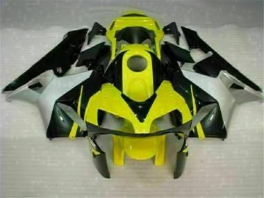 Gelb Schwarz Honda CBR 600 RR 2003-2004 Motorrad Verkleidungen