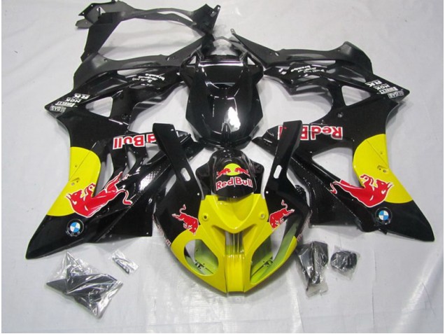 Gelb Schwarz Red Bull BMW S1000RR 2009-2014 Motorrad Verkleidungen Gelb Schwarz Red Bull BMW S1000RR 2009-2014 Motorrad Verkleidungen