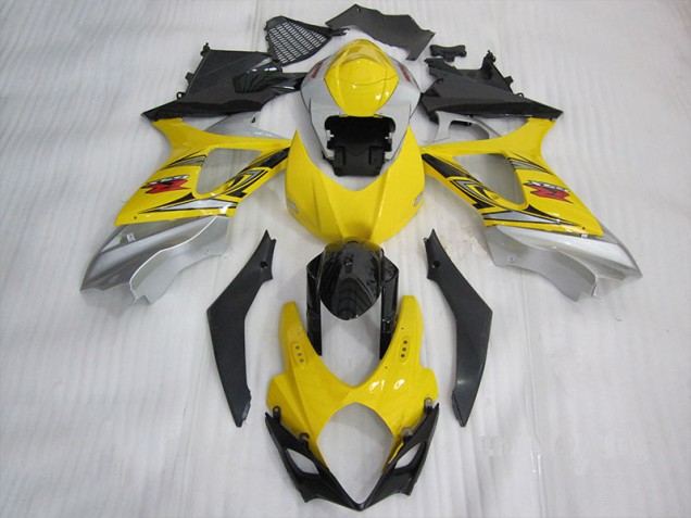 Gelb Schwarz Suzuki GSXR 1000 K7 2007-2008 Motorrad Verkleidungen Gelb Schwarz Suzuki GSXR 1000 K7 2007-2008 Motorrad Verkleidungen
