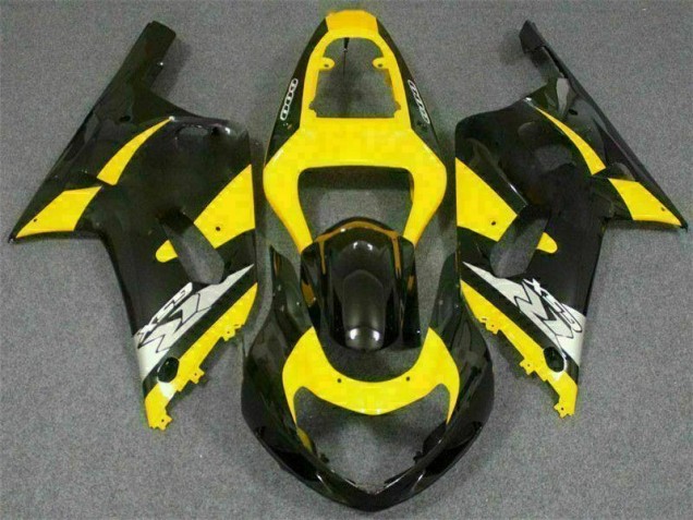 Gelb Schwarz Suzuki GSXR 600 / 750 K1 K2 K3 2001-2003 Motorrad Verkleidungen Gelb Schwarz Suzuki GSXR 600 / 750 K1 K2 K3 2001-2003 Motorrad Verkleidungen