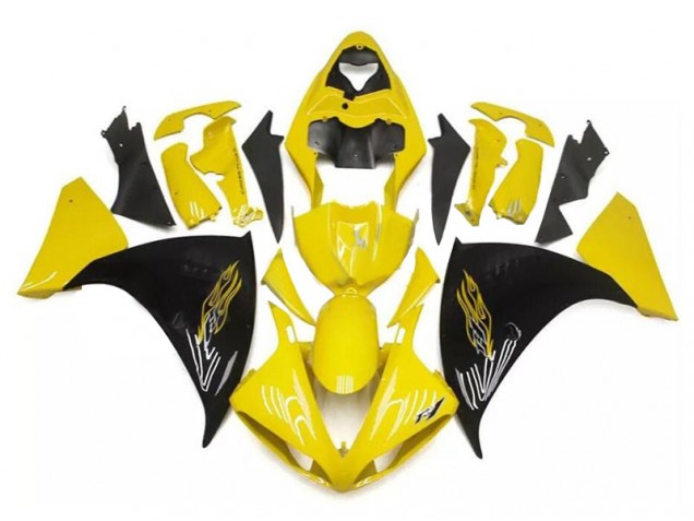 Gelb Schwarz Yamaha R1 2009-2011 Motorrad Verkleidungen Gelb Schwarz Yamaha R1 2009-2011 Motorrad Verkleidungen